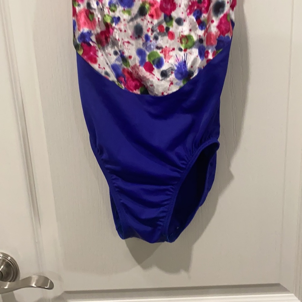 GK Elite  Multicolor Velvet Leotard - Picture 6 of 8